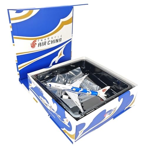 Replika Flugzeugmodelle Miniatur-Verkehrsflugzeugmodell Im Maßstab 1:400 Von Air China Für Boeing B777-200ER B-2060 B-2059 Metallmodell Sammlerflugzeug Vorgefertigte Luftfahrzeug Modelle(Blue) von RIVPAHGQ