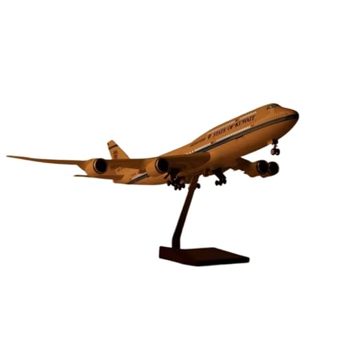 Replika Flugzeugmodelle Replik Eines Zivilflugzeugs Im Maßstab 1/160, 47 Cm, For Kuwait Airways, For Boeing 747, Flugzeugmodell For Luftfahrtanzeige Vorgefertigte Luftfahrzeug Modelle(With light) von RIVPAHGQ