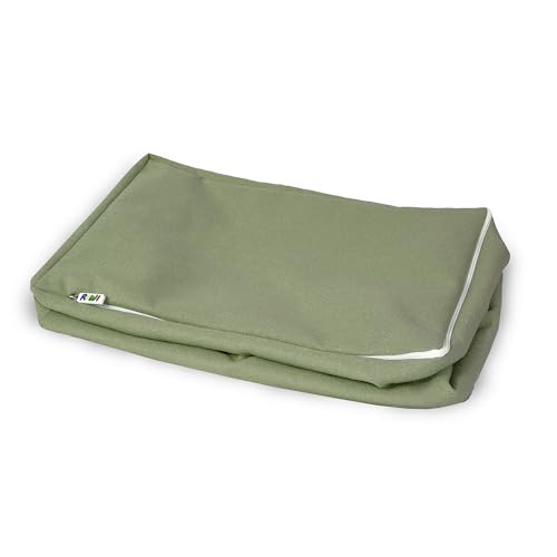 RIWI® XXL Bag – Graugrün (RCC2457) | Aufbewahrungstasche für 24 XXL Bausteine | Spielhocker & Sitzmöbel | waschbar & robust | viele Farben & Stoffe von RIWI