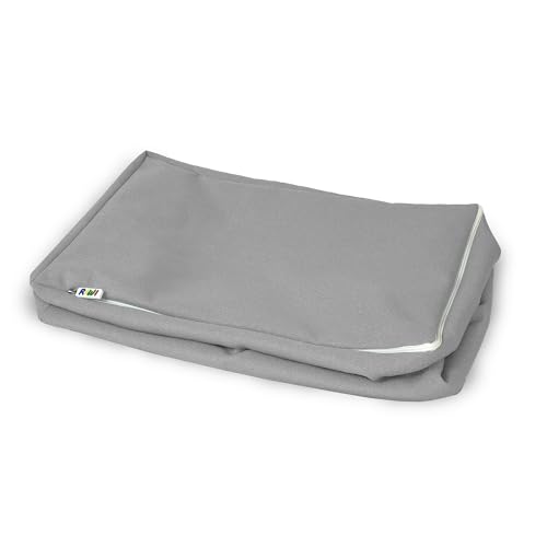 RIWI® XXL Bag – Hellgrau (RCC2445) | Aufbewahrungstasche für 24 XXL Bausteine | Spielhocker & Sitzmöbel | waschbar & robust | viele Farben & Stoffe von RIWI