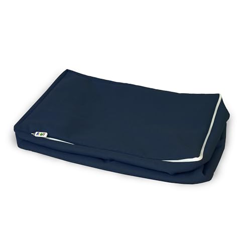 RIWI® mini Bag – Blau (RCC2453) | Aufbewahrungstasche für 24 Mini Bausteine | Spielhocker & Sitzmöbel | waschbar & robust | viele Farben & Stoffe von RIWI