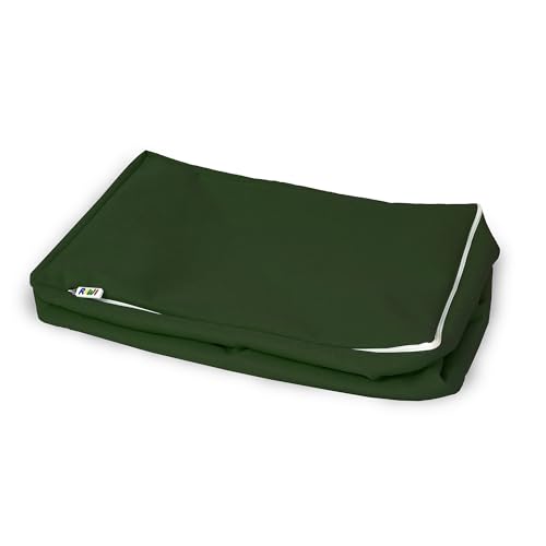 RIWI® mini Bag – Grün (RCC2459) | Aufbewahrungstasche für 24 Mini Bausteine | Spielhocker & Sitzmöbel | waschbar & robust | viele Farben & Stoffe von RIWI