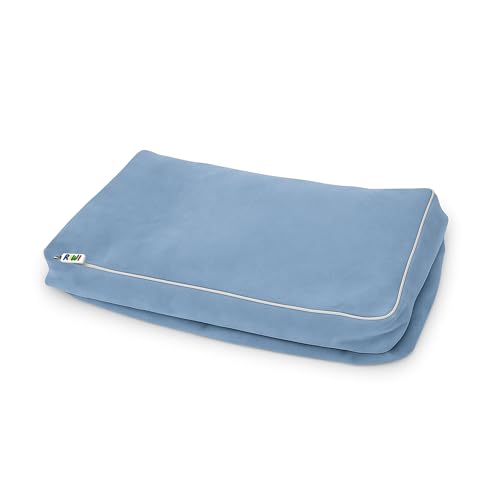 RIWI® mini Bag – Hellblau Premium (RCC202-27) | Aufbewahrungstasche für 24 Mini Bausteine | Spielhocker & Sitzmöbel | waschbar & robust | viele Farben & Stoffe von RIWI