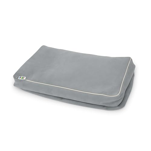 RIWI® mini Bag – Hellgrau Premium (RCC202-17) | Aufbewahrungstasche für 24 Mini Bausteine | Spielhocker & Sitzmöbel | waschbar & robust | viele Farben & Stoffe von RIWI