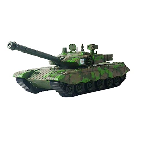 RIYAN T99 Panzerfahrzeug Hat Realistische Licht und Klang Panzerspielzeug GeschüTztüRme und Raketen, Geeignet für Kleinkinder und Jungenspielzeug B von RIYAN