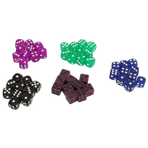 RIZGHWOY 50 Pcs Würfel Setzen 0,6 Zoll Plastikwürfel Würfel mit Klaren Gedruckten Stellen für Brettspiele Tischspiele Mathematikaktivitäten RIZGHWOY 50 Pcs Würfel Setzen 0,6 Zoll Plastikwürfel Würfel mit Klaren Gedruckten Stellen für Brettspiele Tischspiele Mathematikaktivitäten von RIZGHWOY