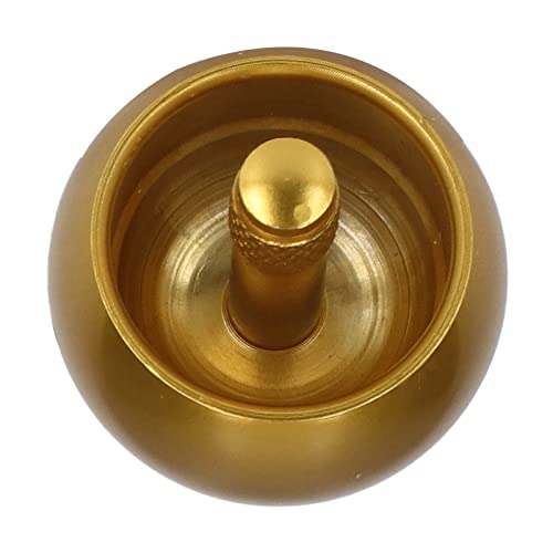 RIZGHWOY Automatische Flip -Pilzform -Form Edelstahl Gyroskop mit Gutem Rotationseffekt, 2pcs Top Spinner in Aufbewahrungstaschen, Spielzeug Alle Altersgruppen (Gold) von RIZGHWOY