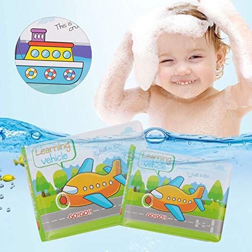 RIZGHWOY Baby Badbuch Proof Proofftroprowrowrowes Säuglingsspielzeug für die Zeit des Bades, Frühschulspielzeug für Babywasser, Farbenfrohe Muster, ökologisches Material (Transport) von RIZGHWOY
