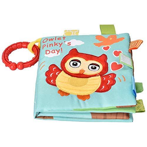 RIZGHWOY Baby Stoff Buch Soft Baby Bildungsspielzeug für Säuglinge, Löwe von Affenpuppen -Eulen, 6 Monate +, Polyestermaterial (Typ 2) von RIZGHWOY