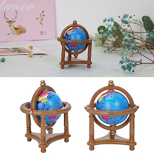 RIZGHWOY Doll Mini Globe Modische Dekoration, überlegenes Materielles Puppenhaus -Accessoire für 1/12 Skalenpuppenhaus oder Puppensammler (Brown) von RIZGHWOY