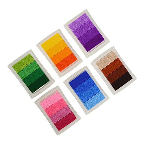 RIZGHWOY Gradient Gefärbter Tintenkissenschwamm Waschbar für Schapbook -Malerei, Multic Multic Tader Nontoxi von RIZGHWOY