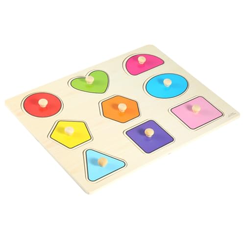 RIZGHWOY Hochgrades Hölzerne Puzzle Buntes Puzzlespielzeug für die Frühe Bildung von Kindern, Umwelt Handfraße Lernspielzeug für von RIZGHWOY
