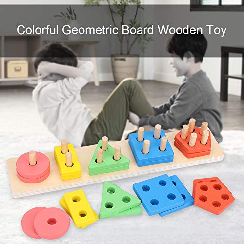 RIZGHWOY Hölzerne Geometrische Block -Bildungsspielzeug Inspirieren Kreativität für, Sicheres Holzmaterial Vorschulspielzeug Kleinkinder RIZGHWOY Hölzerne Geometrische Block -Bildungsspielzeug Inspirieren Kreativität für, Sicheres Holzmaterial Vorschulspielzeug Kleinkinder von RIZGHWOY
