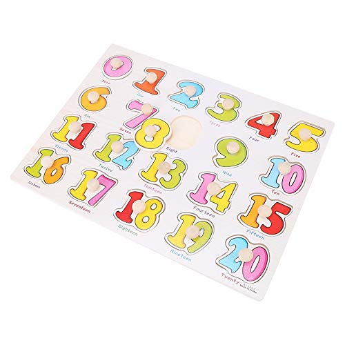 RIZGHWOY Hölzerne Kognitive -Puzzlespielzeug, Nicht Material, Räumliches Denken, Ideal für (A3002 (digital)) von RIZGHWOY