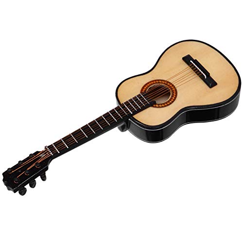 RIZGHWOY Holz -Miniatur -Gitarrenmodell Musikinstrumentenverzier für Musikliebhaber mit Stand and Case, Ideale Sammler und Enthusiasten RIZGHWOY Holz -Miniatur -Gitarrenmodell Musikinstrumentenverzier für Musikliebhaber mit Stand and Case, Ideale Sammler und Enthusiasten von RIZGHWOY