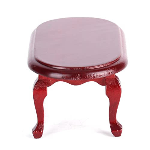 RIZGHWOY Kleine Miniaturenfeindliche Couchtisch für Dollhouse Decoration und Kinderspielzeit (Mahagoni) von RIZGHWOY