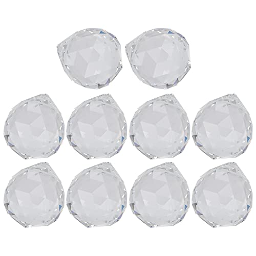 RIZGHWOY Kristallkugel Klarer Kronleuchter Anhänger Elegant Hängende Prismen -Teile für Beleuchtungszubehör, 10 Prozent für Home Office Gartendekor, Acrylmaterial von RIZGHWOY