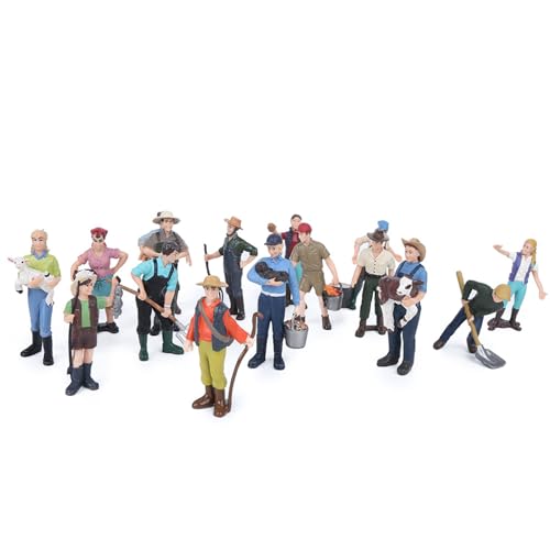 RIZGHWOY Kunststoff -Simulationsfarm -Charaktermodellset, 16pcs Miniatur Spielzeugfiguren für Home Dekoration oder Rollenspiele, Bildungsfarmszenenmodell für RIZGHWOY Kunststoff -Simulationsfarm -Charaktermodellset, 16pcs Miniatur Spielzeugfiguren für Home Dekoration oder Rollenspiele, Bildungsfarmszenenmodell für von RIZGHWOY