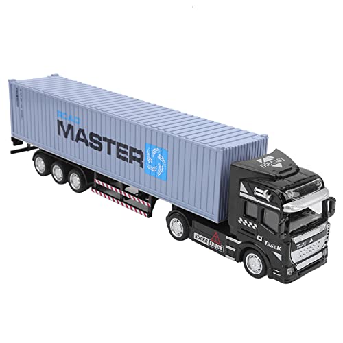 RIZGHWOY Legierungs -Container -LKW Modell Spielzeug Hochsimulationsauto Fahrzeug, Einfach für die Sammlung zu Bedienen, 4 Farben Verfügbar, Pull Back Function (Container-LKW) von RIZGHWOY