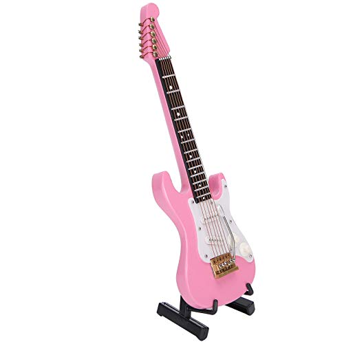RIZGHWOY Mini -Holzgitarrenmodell Dekoration von Exquisiten Musikinstrumenten für Schlafzimmer Ornamente Im Wohnzimmer - 14 cm für Geschenke und Sammler von RIZGHWOY