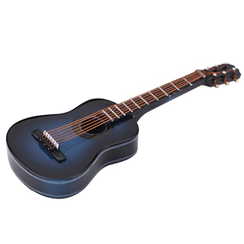 RIZGHWOY Miniatur -Holzgitarrenmodell Handwerkskultur, aus Holzmaterial, Lebensechter Look, Großartige Gitarrenliebhaber (10 cm) von RIZGHWOY