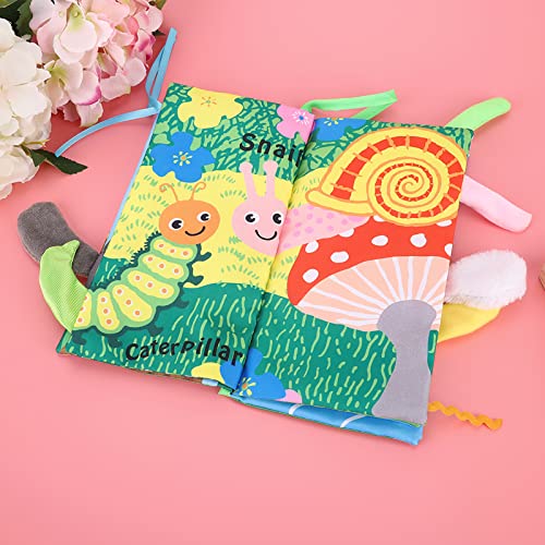 RIZGHWOY PVC-Ringpapier 3D Animal Tai-Tai-Tai-Tail-Buch mit Ringenpapier für Säuglinge und Kleinkinder Frühes Bildungsgewebe für die Kognitive Entwicklung von Mehr Als 12 Monaten (3977-1Animals) von RIZGHWOY