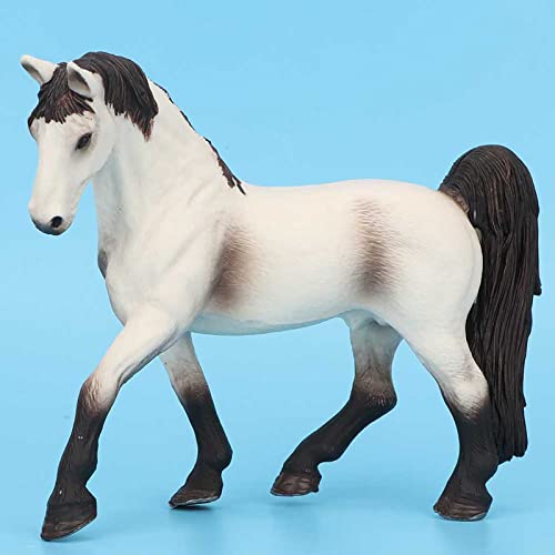 RIZGHWOY Premium Feste Pferdebiet Kunststofftiere Modell Hohe Simulation Bildungspflicht für, Tierliebhaber (#1) von RIZGHWOY