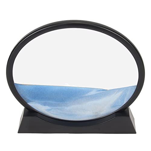 RIZGHWOY Quicksand Malerei Dekoration Mountain River Lake Sea 3D Bewegte Sandkunst Home Office Dekor Auswahl (Blue) von RIZGHWOY