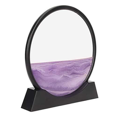 RIZGHWOY Quicksand Malerei Dekoration Mountain River Lake Sea 3D Bewegte Sandkunst Home Office Dekor Auswahl (Purple) von RIZGHWOY