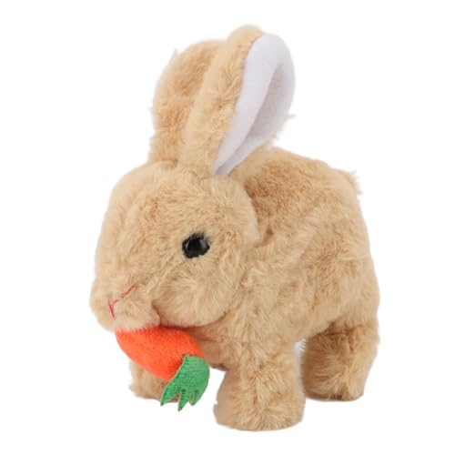 RIZGHWOY Realistic Bunny Toy Sehen Sie Sich Diesen Süßen Hasen Hop an und Zuckte Seine Ohren Wie EIN Echter Interaktiver Plüsch von Hasen (Yellow) von RIZGHWOY