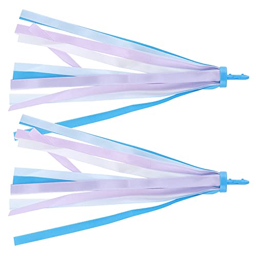 RIZGHWOY Süße Bunte Quaste -Band -Streamer für Jungen Girls Scooter Lenker, 2pcs Dekorative Stoffströme für Lustige Kinderfahrradfahrten (3) von RIZGHWOY