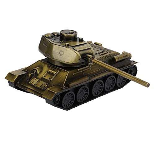RIZGHWOY Tankmodell Metall Retro Rumpf Detaillierte Verarbeitungsdekoration für Kinderspielzeugbibliothek, Büroschreibtisch, Einzigartiges Leichtmetallmodell von RIZGHWOY