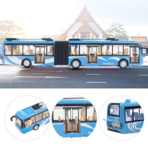RIZGHWOY Toy Bus Car Educational Electronic Kids Verkehrsmodell Hand-Eye-Koordination Verbesserung für 6+ (White) von RIZGHWOY