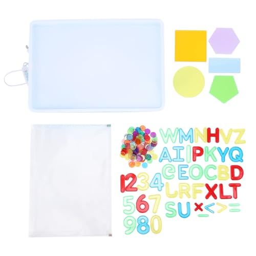 RIZGHWOY Transparente Buchstaben und Zahlen Light Table Set, Sprach- und Mathematik -Lernspielzeug, Ideal für Frühe Bildungszentren und Kindergärten von RIZGHWOY