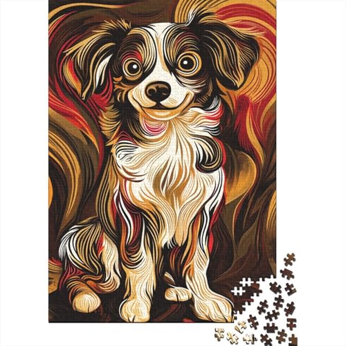 Australian Shepherd Puzzles 1000 Teile Schwer Puzzle Spielzeug Lernspiel Impossible Herausforderung Spielzeug Für Erwachsene Und Kinder Ab 12 Jahren 1000pcs (75x50cm) von RJAVAGFZL