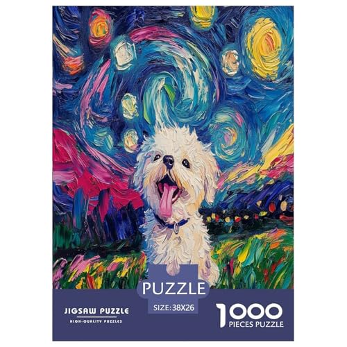 Bichon Frise Puzzle 1000 Teile Schwer Puzzle Spielzeug Pädagogisches Spiel Impossible Herausforderungsspielzeug Für Erwachsene Und Kinder Ab 14 Jahren 38x26cm/1000pcs Bichon Frise Puzzle 1000 Teile Schwer Puzzle Spielzeug Pädagogisches Spiel Impossible Herausforderungsspielzeug Für Erwachsene Und Kinder Ab 14 Jahren 38x26cm/1000pcs von RJAVAGFZL