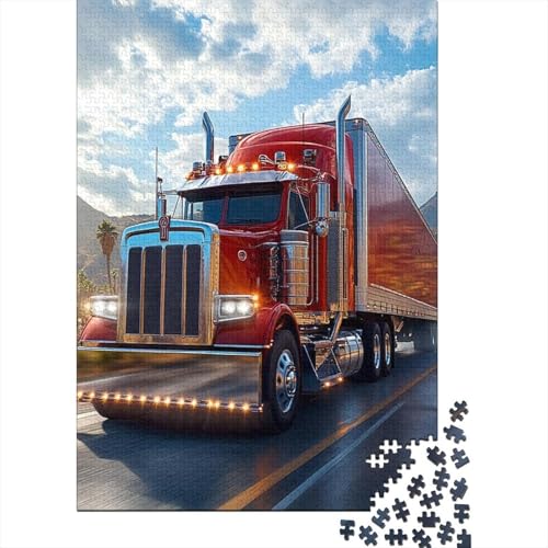 Big Truck Puzzles 1000 Teile Schwer Puzzle Spielzeug Lernspiel Impossible Herausforderung Spielzeug Für Erwachsene Kinder 1000pcs (75x50cm) von RJAVAGFZL