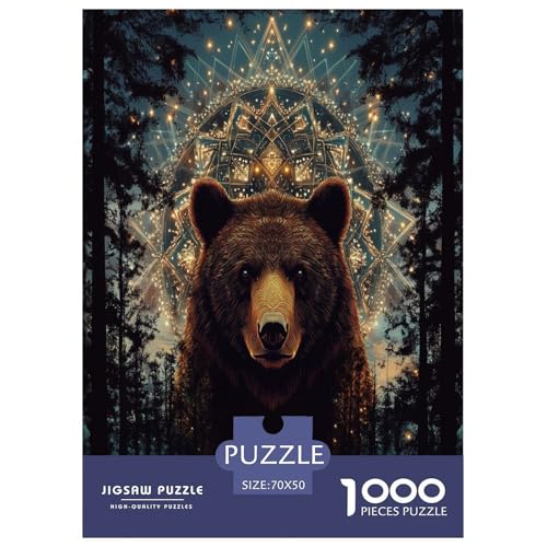 Braun Bär Puzzle 1000 Teile Schwer Puzzle Spielzeug Lernspiel Impossible Herausforderungsspielzeug Für Erwachsene Kinder 70x50cm/1000pcs Braun Bär Puzzle 1000 Teile Schwer Puzzle Spielzeug Lernspiel Impossible Herausforderungsspielzeug Für Erwachsene Kinder 70x50cm/1000pcs von RJAVAGFZL