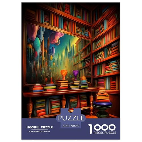 Bücherregal Puzzle 1000-teilige Schwer Puzzle Spielzeug Lernspiel Impossible Herausforderungsspielzeug Für Erwachsene Kinder 70x50cm/1000pcs Bücherregal Puzzle 1000-teilige Schwer Puzzle Spielzeug Lernspiel Impossible Herausforderungsspielzeug Für Erwachsene Kinder 70x50cm/1000pcs von RJAVAGFZL