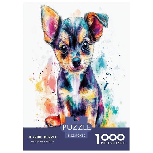Chihuahua Puzzle 1000 Teile Schwer Puzzle Spielzeug Lernspiel Impossible Herausforderung Spielzeug Für Erwachsene Und Kinder Ab 14 Jahren 70x50cm/1000pcs Chihuahua Puzzle 1000 Teile Schwer Puzzle Spielzeug Lernspiel Impossible Herausforderung Spielzeug Für Erwachsene Und Kinder Ab 14 Jahren 70x50cm/1000pcs von RJAVAGFZL