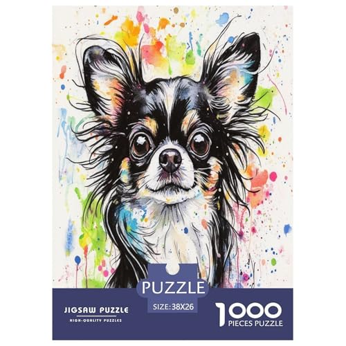 Chihuahua Puzzle 1000-teilige Schwer Puzzle Spielzeug Lernspiel Impossible Herausforderung Spielzeug Für Erwachsene Kinder 38x26cm/1000pcs Chihuahua Puzzle 1000-teilige Schwer Puzzle Spielzeug Lernspiel Impossible Herausforderung Spielzeug Für Erwachsene Kinder 38x26cm/1000pcs von RJAVAGFZL