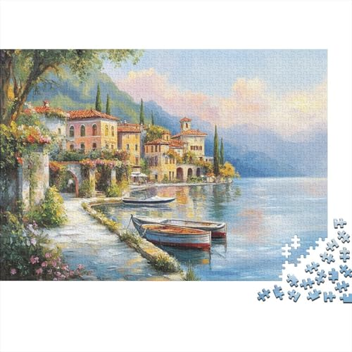 Comer See Puzzlespiel 1000 Teile Erwachsene -Puzzle 1000 Stück Spiel Puzzles Für Erwachsene Kinder Puzzle Erwachsenen Puzzlespiel Puzzel 1000pcs (75x50cm) von RJAVAGFZL
