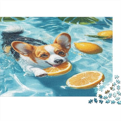 Corgi 1000 Teile, Impossible Puzzle,Geschicklichkeitsspiel Für Die Ganze Familie, Erwachsenenpuzzle Ab 14 Jahren Puzzel 1000pcs (75x50cm) von RJAVAGFZL