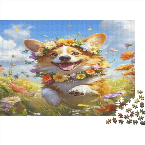Corgi 1000 Teile, Impossible Puzzle,Geschicklichkeitsspiel Für Die Ganze Familie, Erwachsenenpuzzle Ab 14 Jahren Puzzel 1000pcs (75x50cm) von RJAVAGFZL