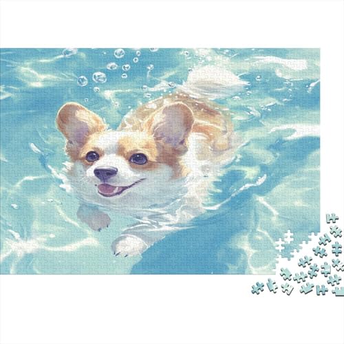 Corgi Puzzle 1000 Teile Erwachsener Kniffel Spaß Für Die Ganze Familie - Abwechslungsreiche 1000 Puzzleteilige Motive Puzzlespiel Erwachsene, Puzzel 1000pcs (75x50cm) von RJAVAGFZL
