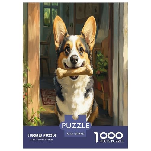 Corgi Puzzle 1000 Teile Schwer Puzzle Spielzeug Lernspiel Impossible Herausforderungsspielzeug Für Erwachsene Kinder 70x50cm/1000pcs Corgi Puzzle 1000 Teile Schwer Puzzle Spielzeug Lernspiel Impossible Herausforderungsspielzeug Für Erwachsene Kinder 70x50cm/1000pcs von RJAVAGFZL