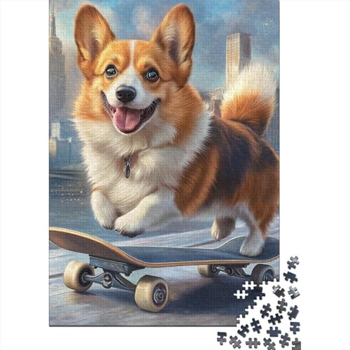 Corgi Puzzle 1000 Teile Schwer Puzzle Spielzeug Pädagogisches Spiel Impossible Herausforderung Spielzeug Für Erwachsene Und Kinder Ab 12 Jahren 1000pcs (75x50cm) von RJAVAGFZL