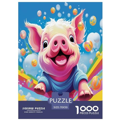 Cute Schweingy Puzzle 1000-teilige Schwer Puzzle Spielzeug Lernspiel Impossible Herausforderung Spielzeug Für Erwachsene Kinder 70x50cm/1000pcs Cute Schweingy Puzzle 1000-teilige Schwer Puzzle Spielzeug Lernspiel Impossible Herausforderung Spielzeug Für Erwachsene Kinder 70x50cm/1000pcs von RJAVAGFZL