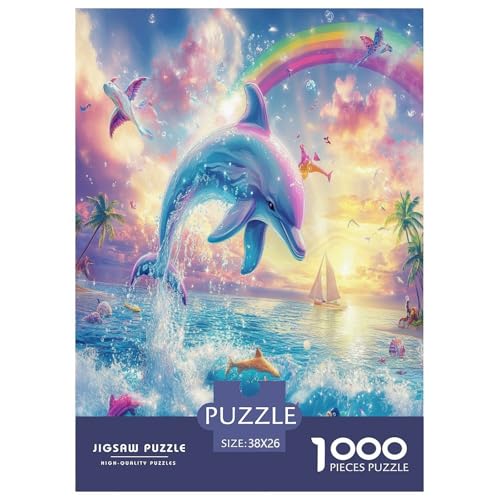 Delphin Puzzle 1000 Teile Schwer Puzzle Spielzeug Lernspiel Impossible Herausforderungsspielzeug Für Erwachsene Und Kinder in Bewährter 38x26cm/1000pcs Delphin Puzzle 1000 Teile Schwer Puzzle Spielzeug Lernspiel Impossible Herausforderungsspielzeug Für Erwachsene Und Kinder in Bewährter 38x26cm/1000pcs von RJAVAGFZL