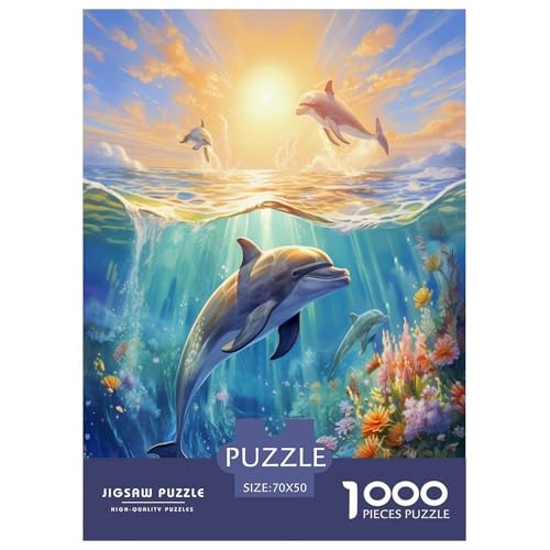 Delphins Puzzle 1000-teilige Schwer Puzzle Spielzeug Lernspiel Impossible Herausforderung Spielzeug Für Erwachsene Kinder 70x50cm/1000pcs Delphins Puzzle 1000-teilige Schwer Puzzle Spielzeug Lernspiel Impossible Herausforderung Spielzeug Für Erwachsene Kinder 70x50cm/1000pcs von RJAVAGFZL